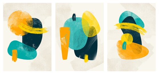 wall art watercolor minimalistic abstract art background . abstract design doodles various shapes. modern art isolated vector graphic. minimalistic geometric frames hand drawn, vector illustration