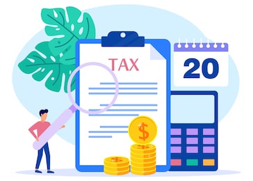 modern vector illustration. the concept of online tax payments, people filling out tax forms, obedient entrepreneurs pay taxes. business profit that reaches the target.