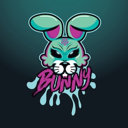 bunny rabbit esport mascot logo design