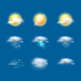 weather icon set | day