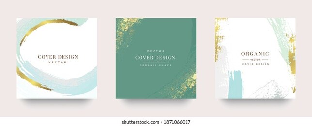 luxury cover design and social media stories and post template vector set.	