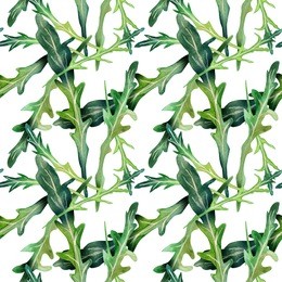 arugula seamless pattern