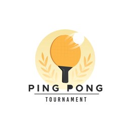 table tennis logo collection design