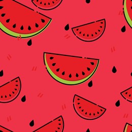 
tropical pattern backround using fresh watermelon seamless vector wallpaper in summer vector backround