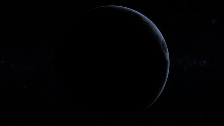 new moon 3d rendering illustration