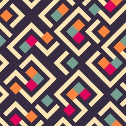 seamless vector geometric pattern background