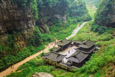 wulong national park, chongqing, china 