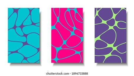 abstract bright vector drawing. set of templates, backgrounds for the design of flyers, brochures. social media, stories.