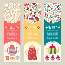banner templates. tea and coffee.