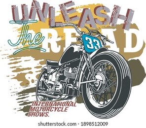 chopper motorcycles image for t shirt illustration vector