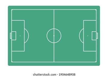 football field, soccer field background. vector.