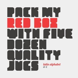 pack my red box with five dozen quality jugs. latin alphabet letters.