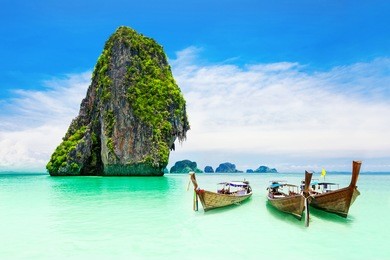 beaty limestone rock in the ocean
