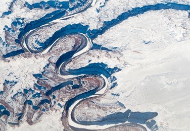 aerial view of canyon, alberta's rockies, canadian rockies, alberta, canada