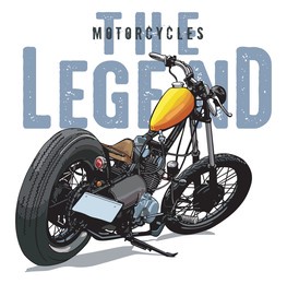 chopper motorcycles image for t shirt illustration vector