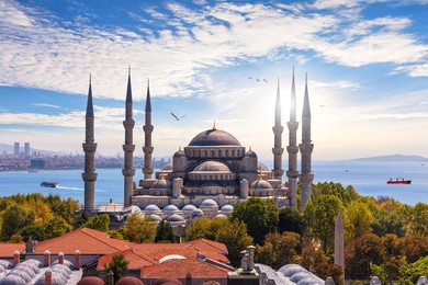 the blue mosque of istanbul or sultan ahmet mosque, turkey