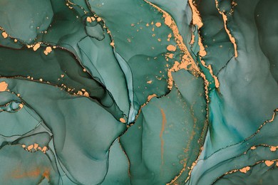 currents of translucent hues, snaking metallic swirls, and foamy sprays of color shape the landscape of these free-flowing textures. natural luxury abstract fluid art painting in alcohol ink technique
