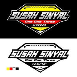 vektor logo susah sinyal racing sports t-shirt automotif
