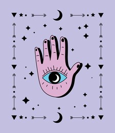 eye in hand esoteric icon