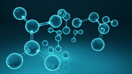 
molecular structure 3d illustration medical background of atoms and molecules scientific background