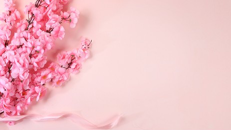 spring or summer flower composition, still life, banner, minimal holiday concept. greeting card for mother's day, women's day, valentine's day, happy birthday, wedding, selective focus, 