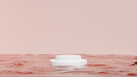 podium, stand and platform is background for object or good. this picture is 3d rendering