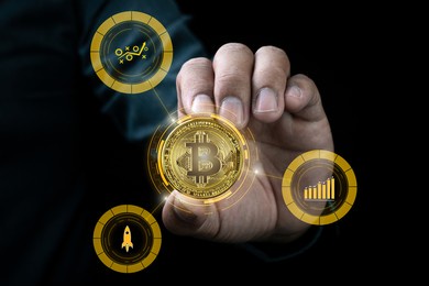 digital currency bitcoin photo concept