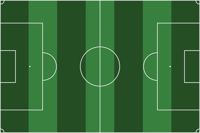 vector soccer field without running track