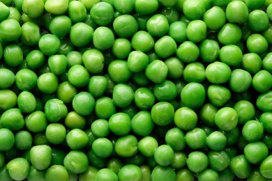 green peas   background / top view