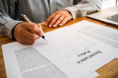 business people signing contract making deal with real estate agent concept for consultant home insurance
real estate investment property insurance security. real estate agent 