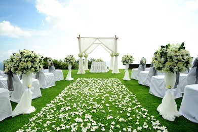 beautiful wedding set up