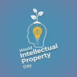 vector illustration concept of world intellectual property day, 26 april.