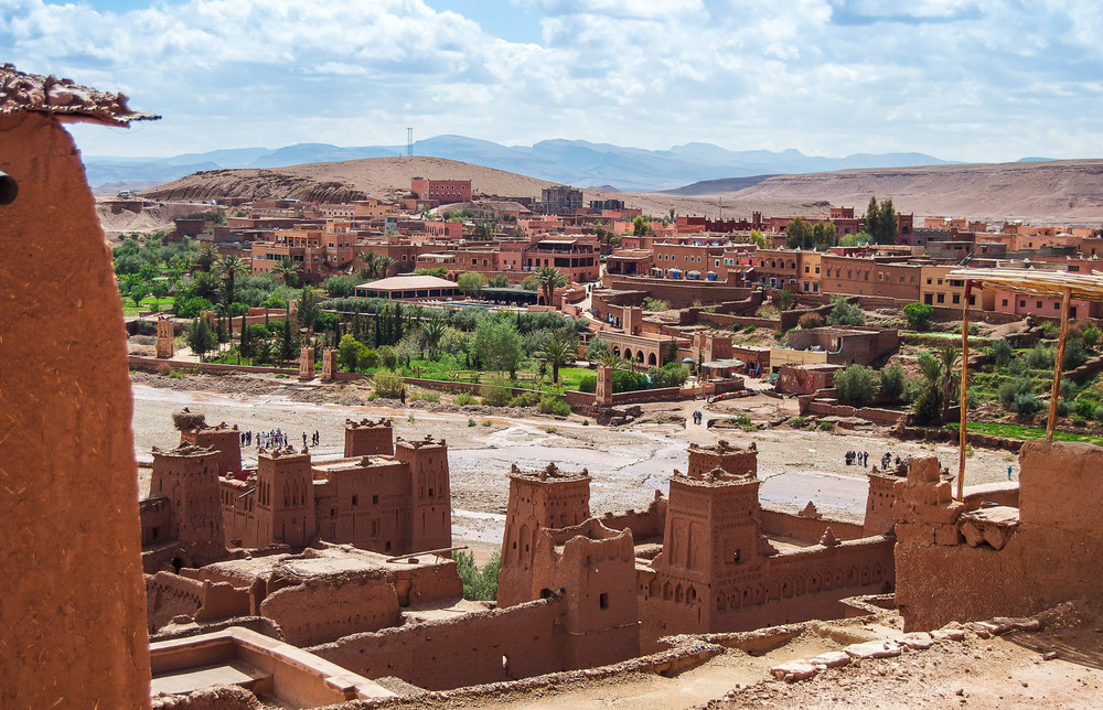the berber village kasbah ait ben haddou in ouarzazate, morocco