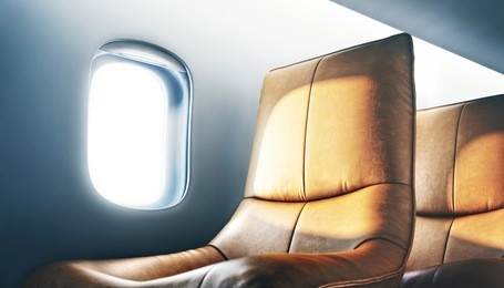 luxury airplane interior