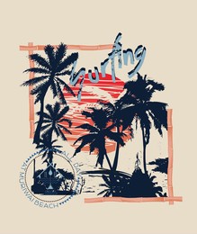 fashion mens print with text slogan.  vector hand draw illustration.