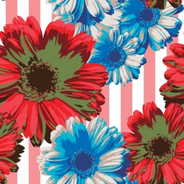 daisy pattern background. for fabric texture.