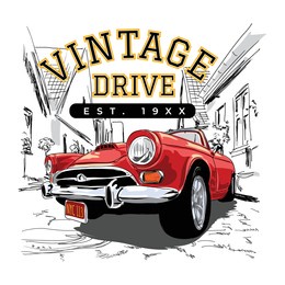 stylish t-shirt and apparel abstract design for cars . vector print, typography, poster. global swatches