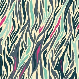 colored seamless zebra pattern 