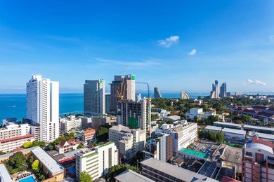 city landscape of pattaya, thailand