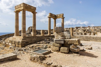 lindos' acropolis