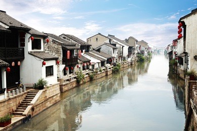 beautiful chinese water town