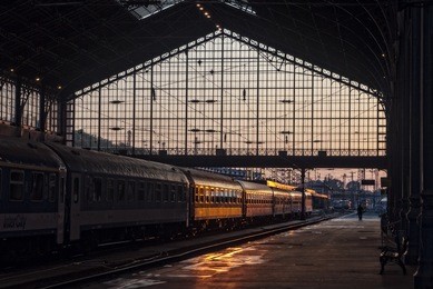 train station in budapest, hungary