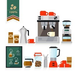 vector of coffee