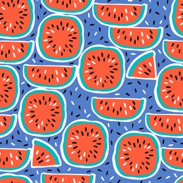 watermelon pattern design. great for fabric, textile, wrapping paper. vector illustration