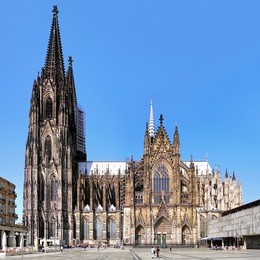 cologne cathedral on the south side, germany