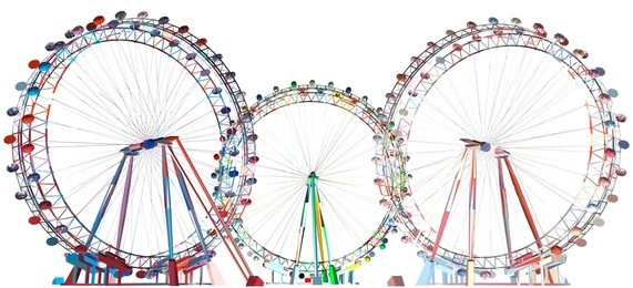 colorful carousel field vector 30
