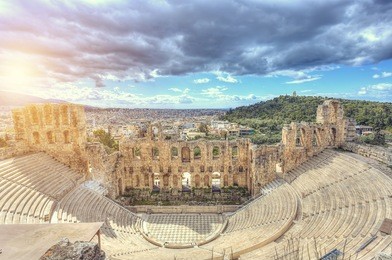 odeon of herodes atticus,athens, greece 