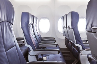 empty airplane seats