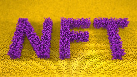 nft non-fungible tokens or nfts are unique digital assets that cannot be replicated underpinned by blockchain technology - 3d illustration rendering