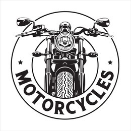 logo, motorcycle bikers club, vector illustration